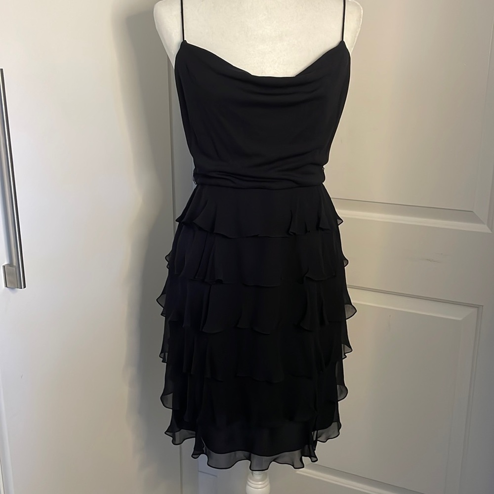 Beautiful 100% Silk Black Cocktail Dress